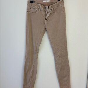 Fidelity Women's Beige Skinny Jeans